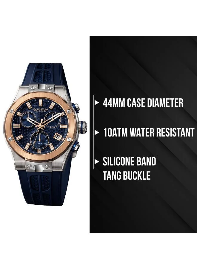 Quantum  Men's Silicone Analog Watch HNG1230.599 - 44 mm for Men | Best Price UAE